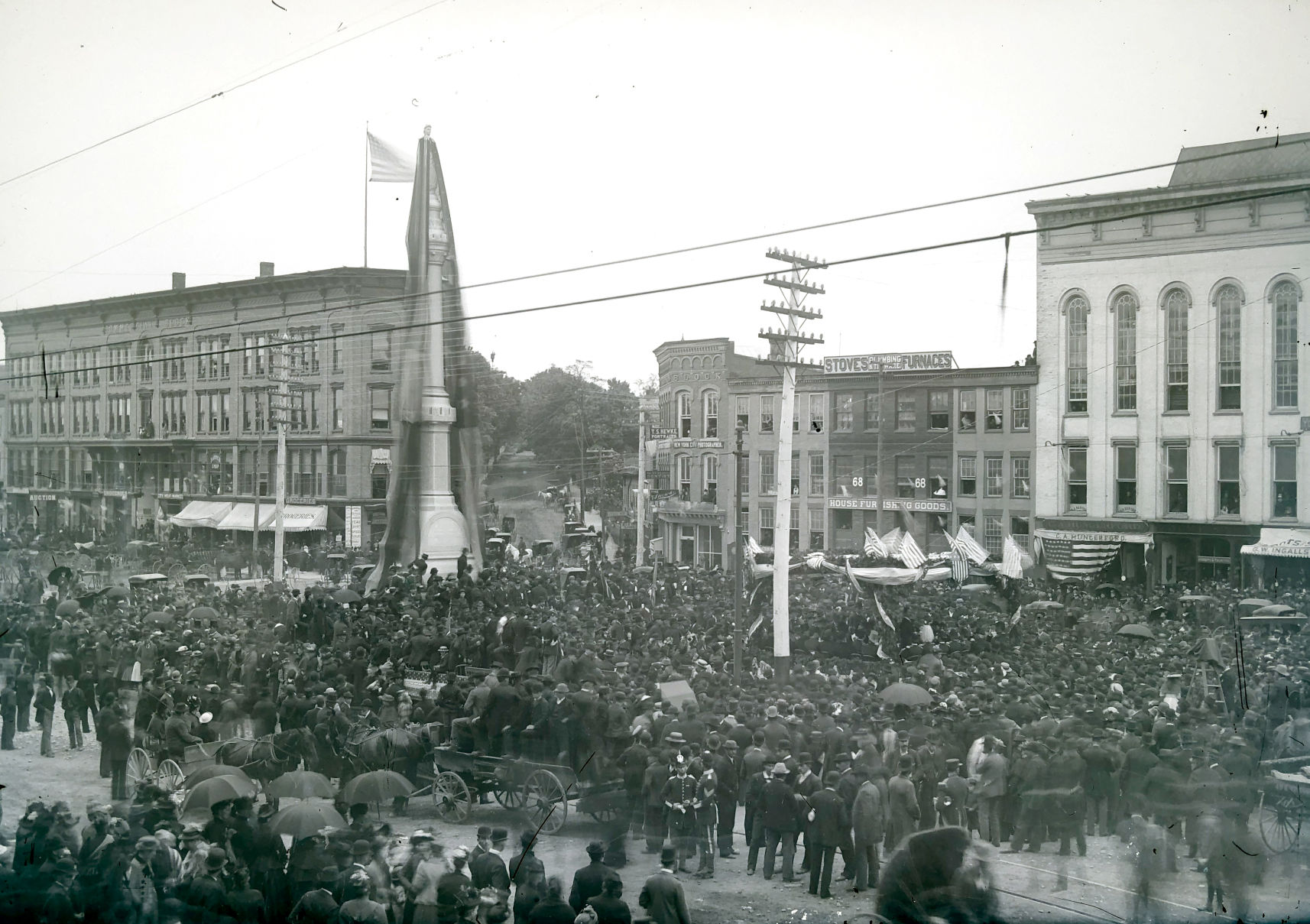 The Soldiers and Sailors Monument at Public Square